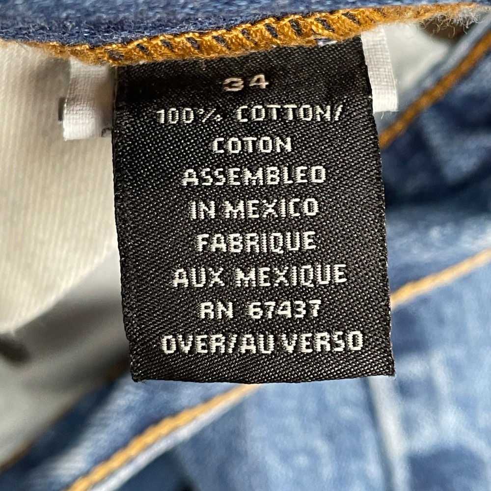 VTG RL Ralph Lauren Polo Jeans Co Jeans Mens 34x30 Classic Relaxed Denim Y2K - Picture 4 of 10